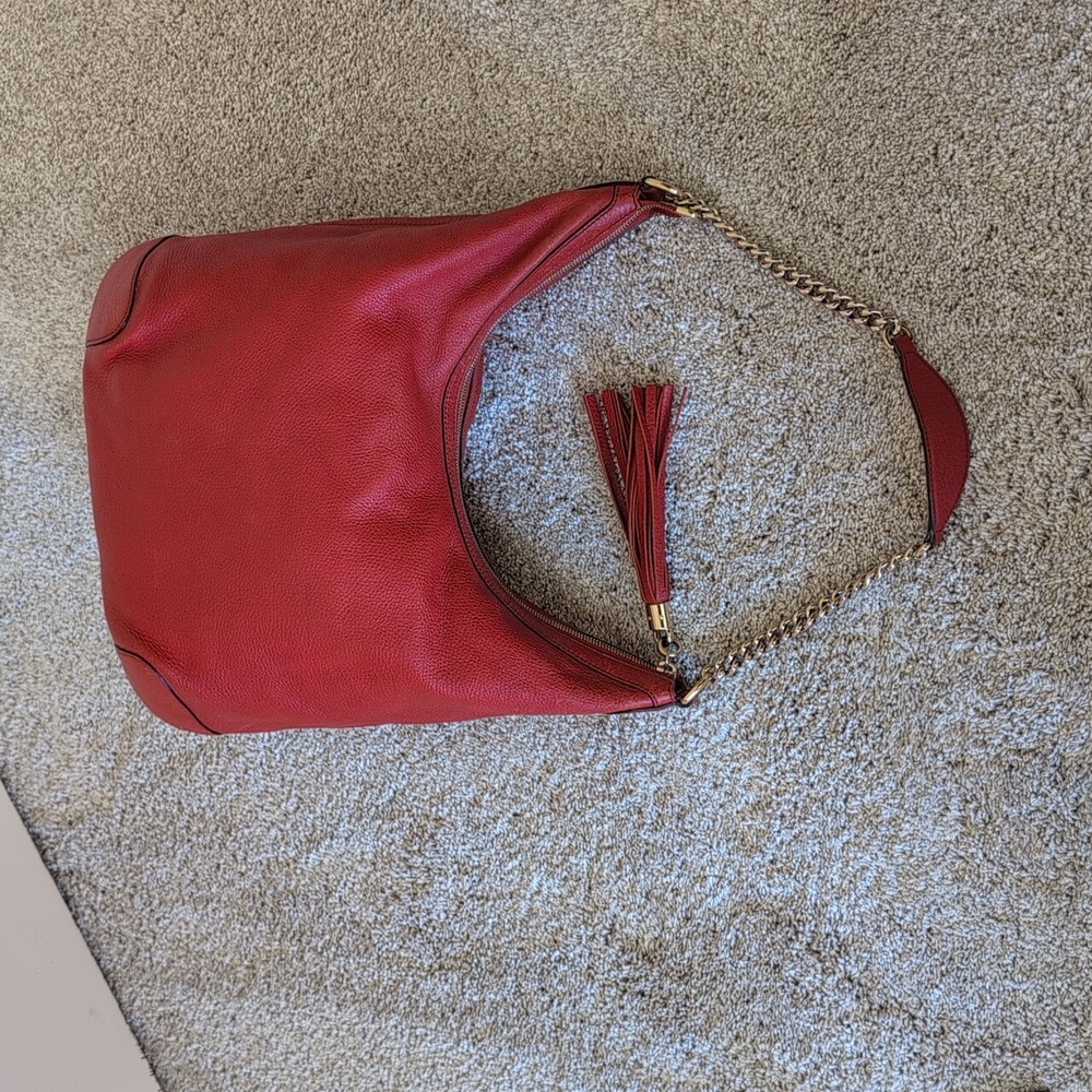 Gucci Soho Red Hobo EUC - Picture 4 of 14